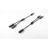Offgridtec® Conector de 2 tomas de derivación en Y- conector solar- incluye alargador de cable de 20 cm- 6 mm²- 2 vías…